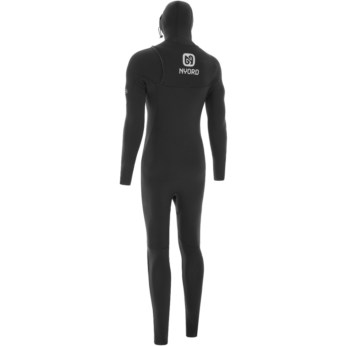 2025 Nyord Mens Solu Yulex 6/5/4mm Hooded Chest Zip Wetsuit SOLM654HD001 - Black